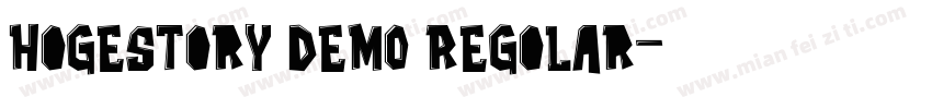 Hogestory DEMO Regolar字体转换